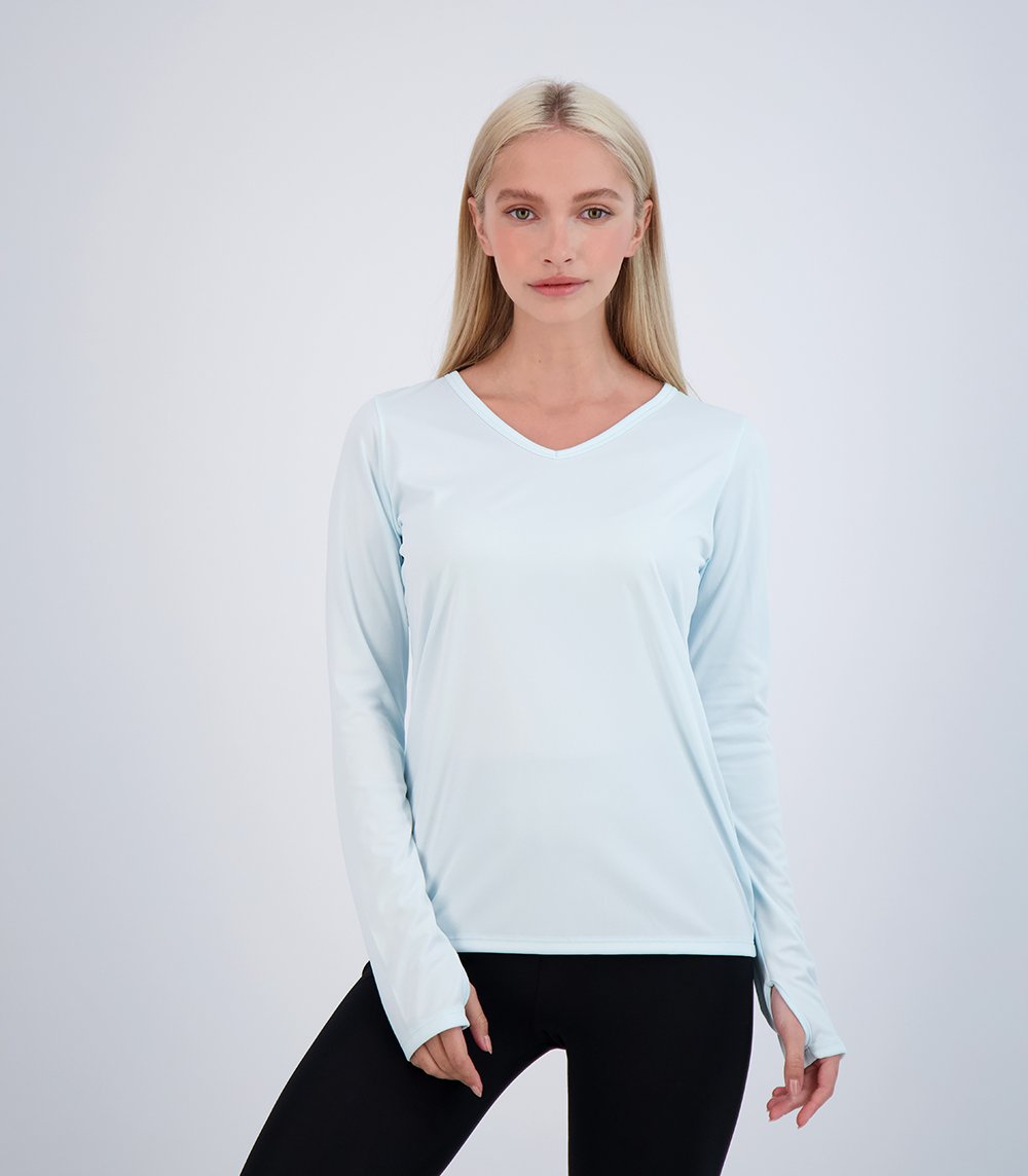 Bonita Ladies Long Sleeve V Neck (58127)