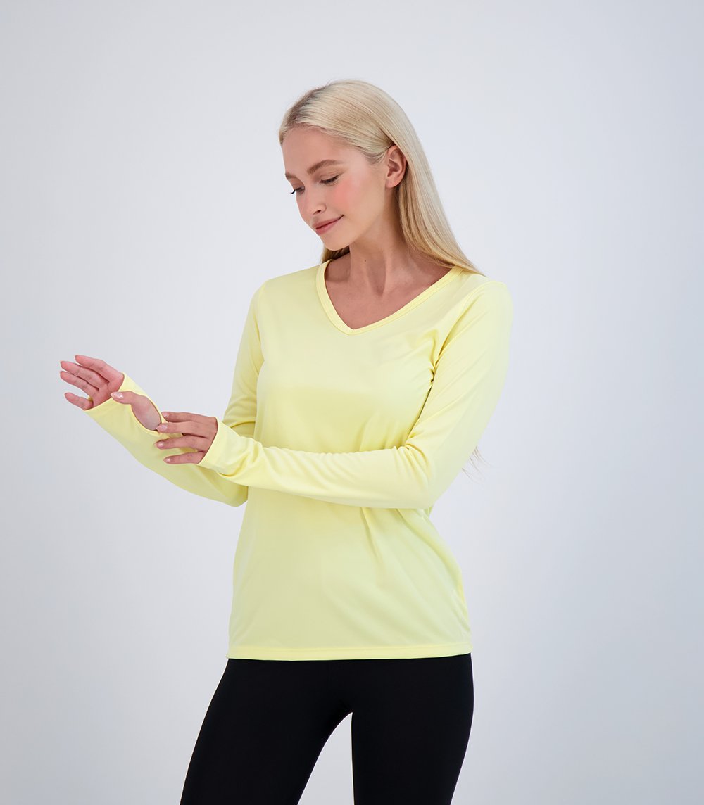 Bonita Ladies Long Sleeve V Neck (58127)