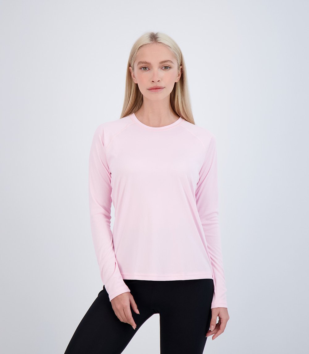 Pink long deals sleeve shirt