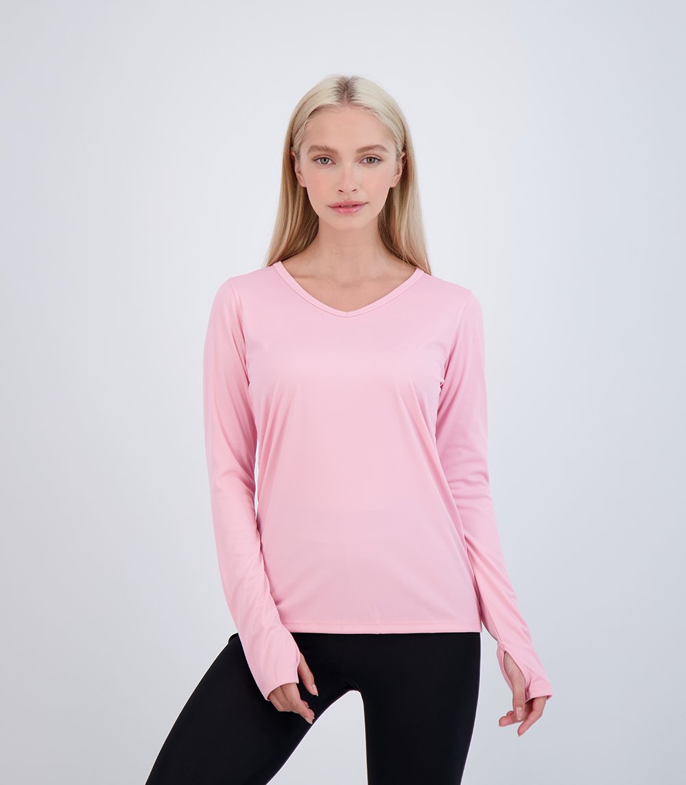 Bonita Ladies Long Sleeve V Neck (58127)