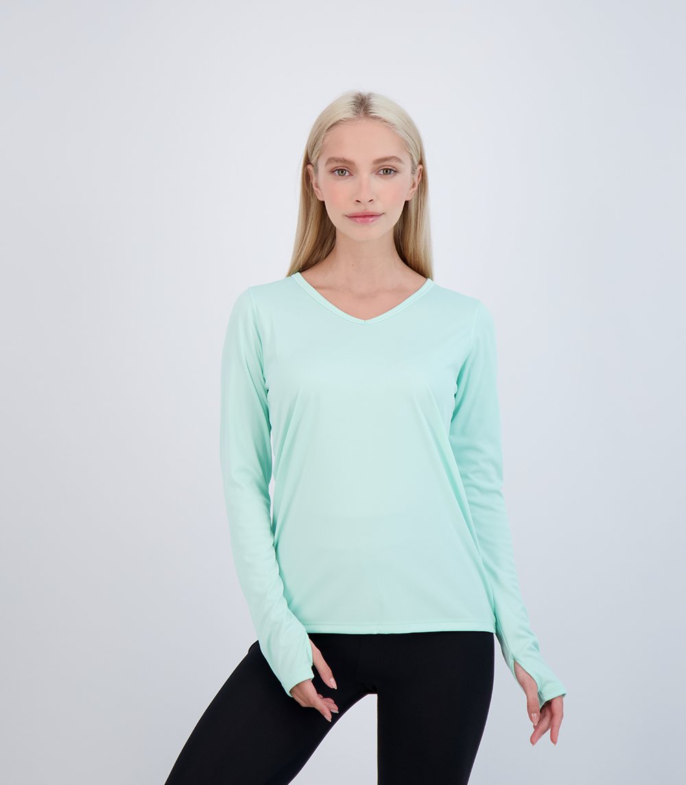 Bonita Ladies Long Sleeve V Neck (58127)