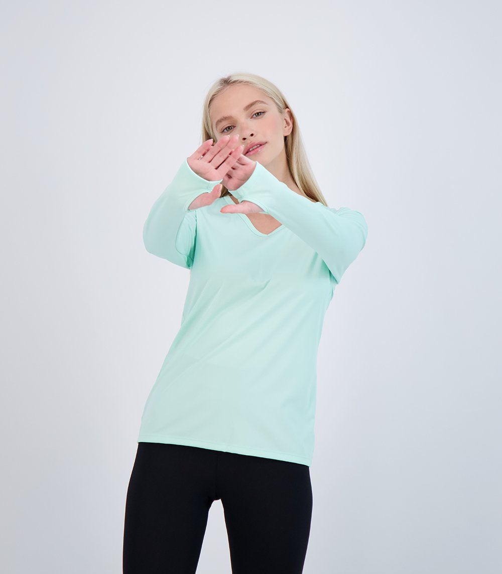 Bonita Ladies Long Sleeve V-Neck, Style 58127