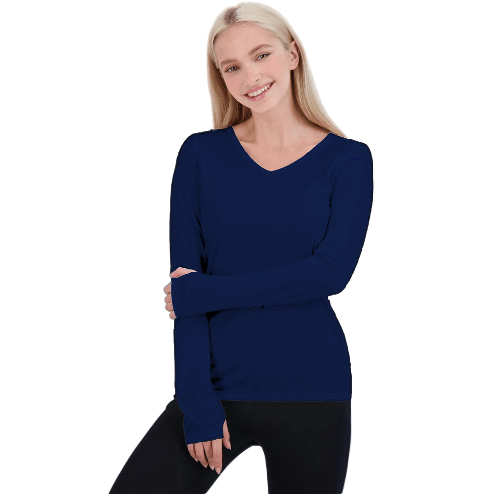 Bonita Ladies Long Sleeve V Neck (58127)