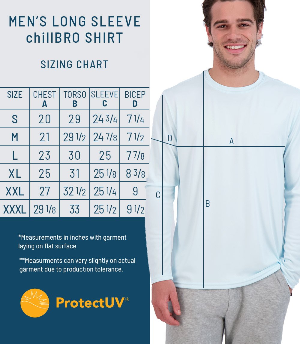 chillBRO® by Denali: Mens Long Sleeve Sun Protective Shirt (423197)