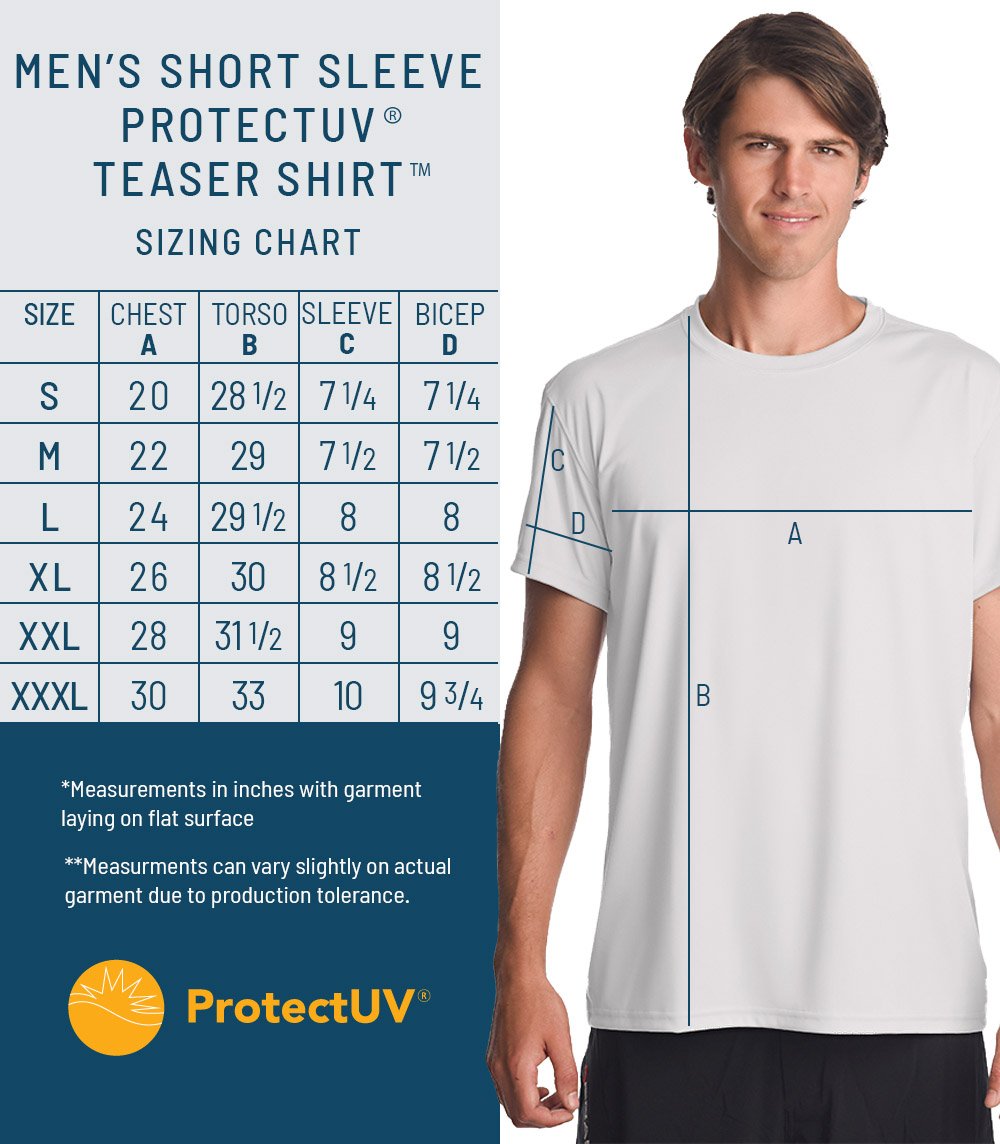 Teaser™ Mens Short Sleeve ProtectUV® Sun Protective Shirt, Style 42325