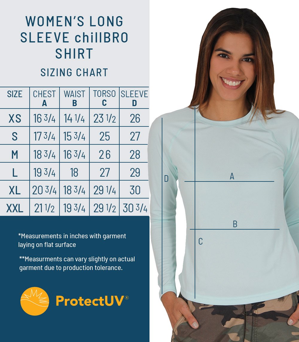chillBRO® by Denali: Ladies Long Sleeve Sun Protective Shirt, Style 52327