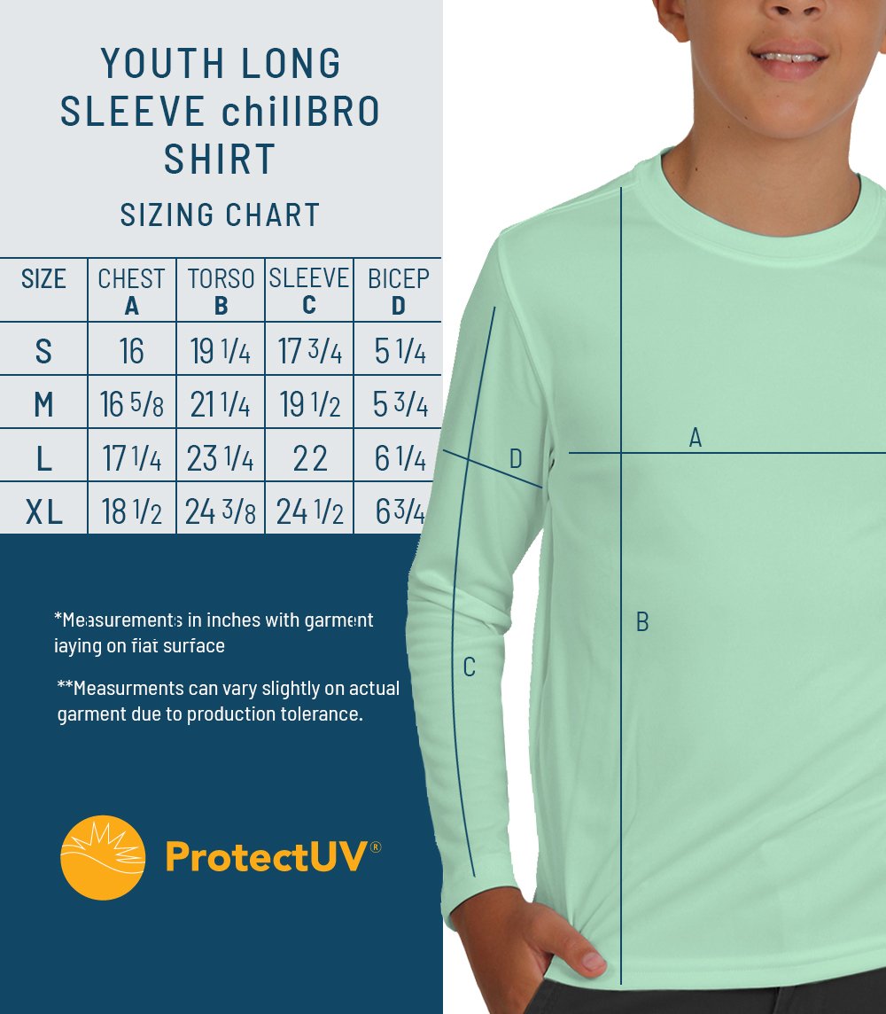 chillBRO® by Denali: Youth Long Sleeve Sun Protective Shirt, Style 623187